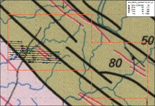 Geological map / Bomi Alasala in the west / Ben Ben in the east