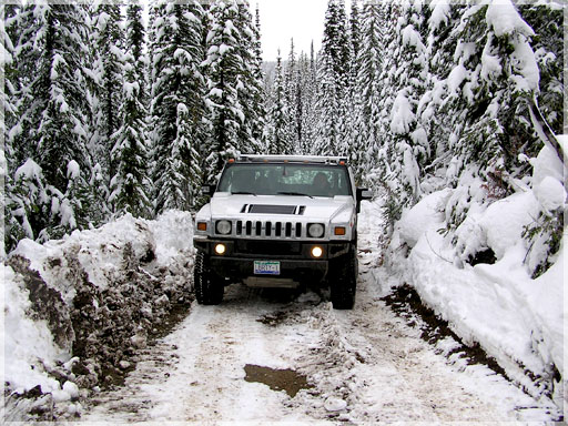 Another day of exploration work on Kootenay BC tenures despite winter conditions 