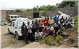 Liberty’s first new trucks and geology crews 2005