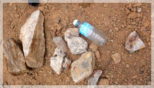 Quartz veins from Jolodah mine site considered waste return 3.8 oz/t Gold / Jolodah mine site