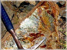 Copper bearing rock / Greenhorn