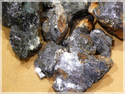 Pieces of silver lead zinc ore /  King Solomon